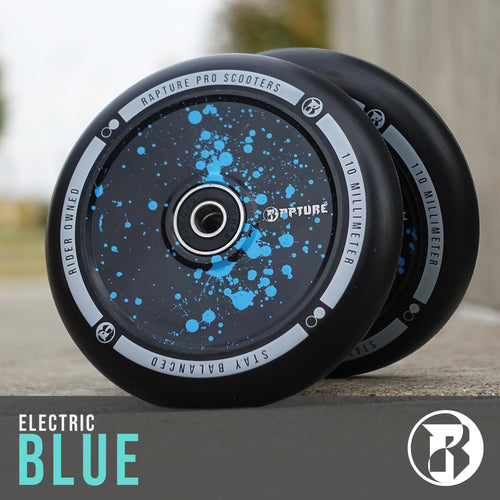 Electric Blue - 110mm Hollow Core Wheels (Set)