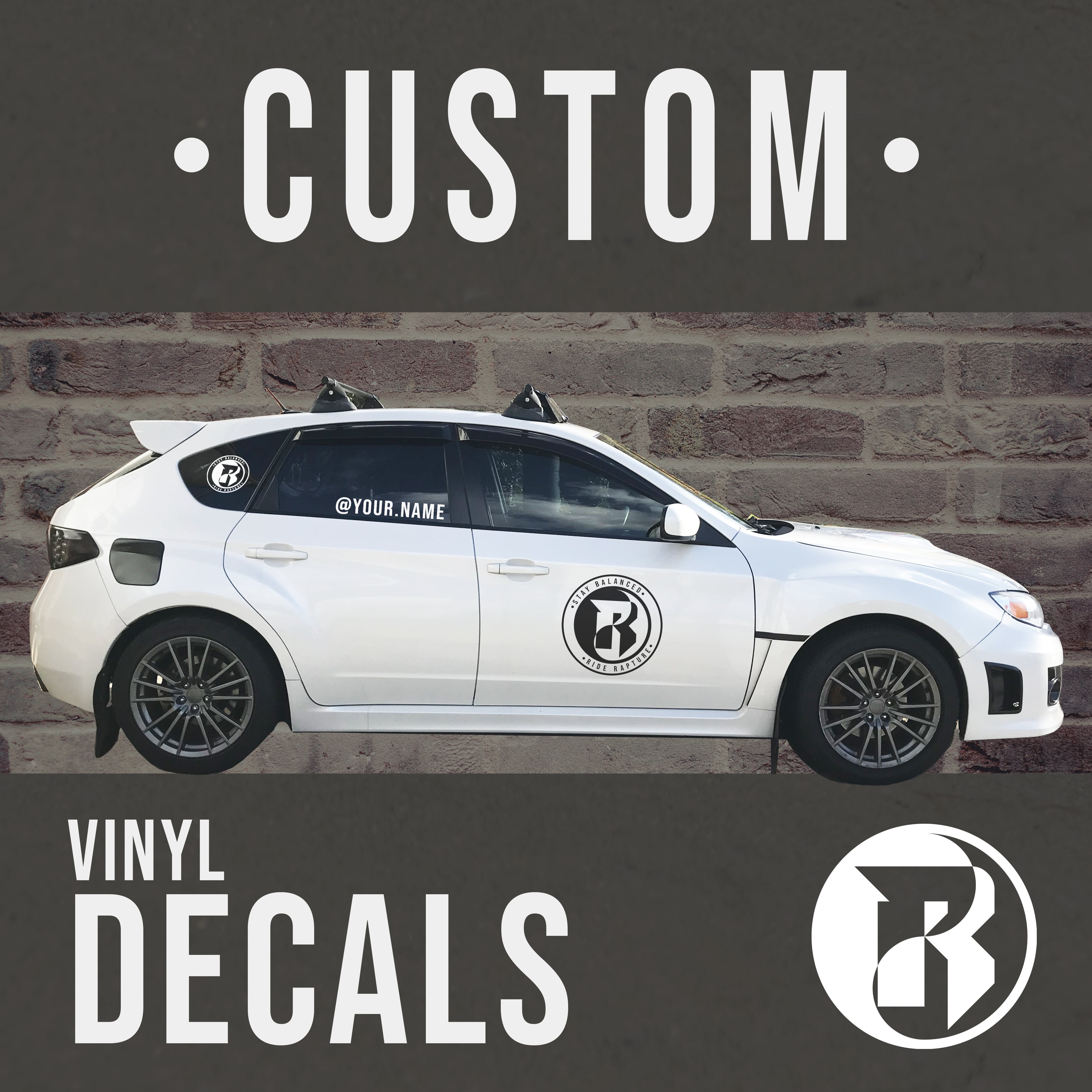 Vinyl Car Decals - Rapture Stay Balanced Logo