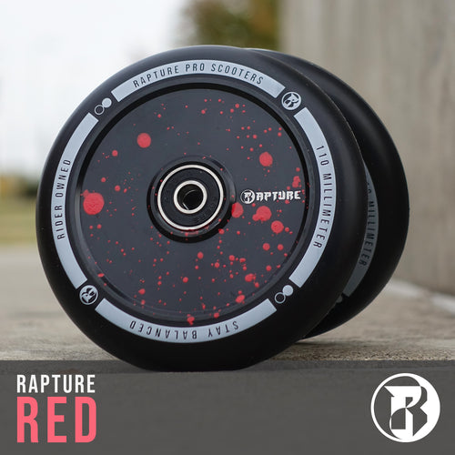 Rapture Red - 110mm Hollow Core Wheels (Set)