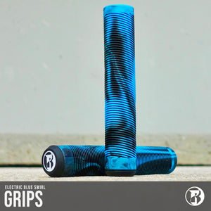 The Electric Blue Swirl Grips