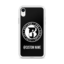 Load image into Gallery viewer, Rapture Custom Name iPhone Case (Black)